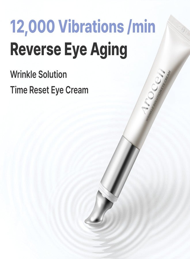 AROCELL OFFICIAL AROCELL Wrinkle Solution Eye Cream 0.5 fl oz – Korean Under Eye Cream with Collagen & Galvanic Care, Hydrating Moisturizing Eye Moisturizer, Elasticity Boosting, Gentle Non Sticky Daily Eye Care - Image 2